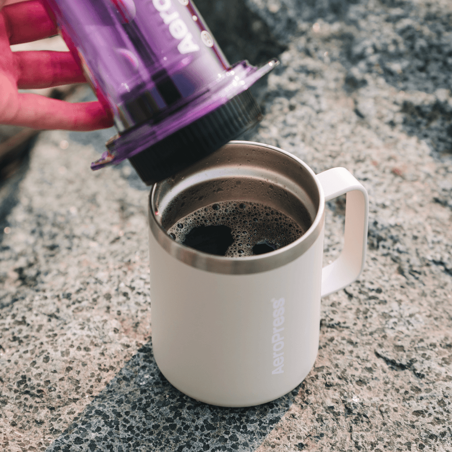 AeroPress Travel Coffee Mug - Stainless Steel - Drinkware Design for Coffee Routines