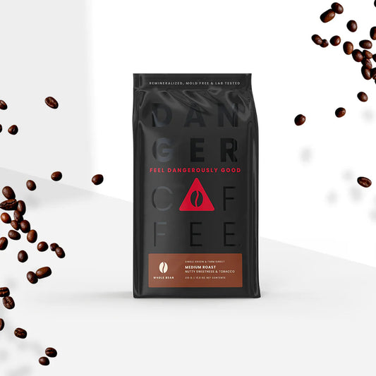 Medium Roast Whole Bean Remineralized Coffee - Coffee Beans for Home and Office Brewing