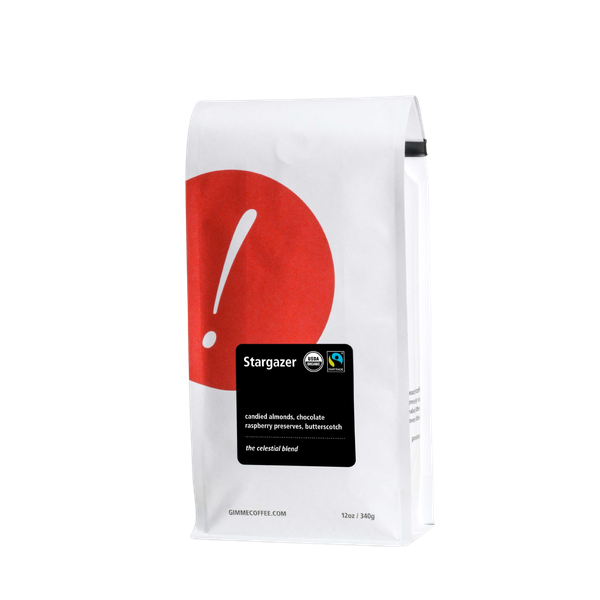 Stargazer Fairtrade Organic 12 oz - Coffee Beans for Home and Office Brewing