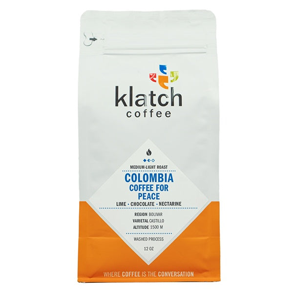 Colombia Coffee for Peace 12 oz - Coffee Beans for Home and Office Brewing