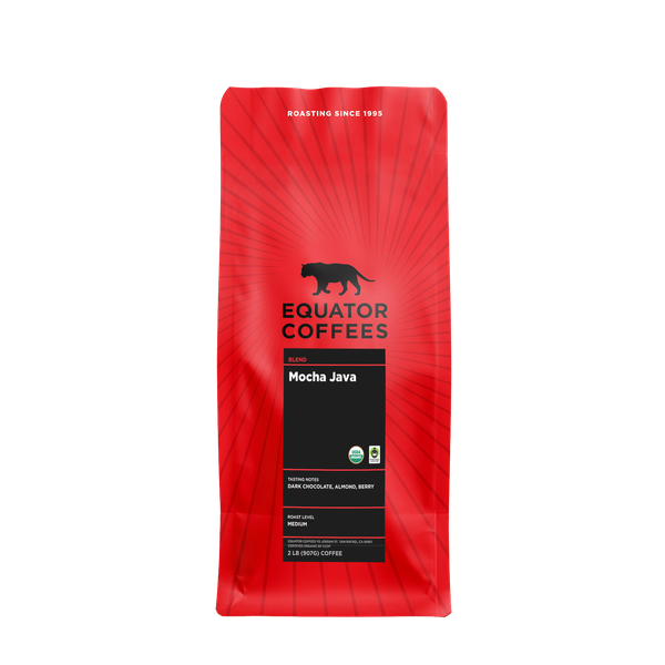 Mocha Java Fair Trade Organic 2 lb - Coffee Beans for Home and Office Brewing