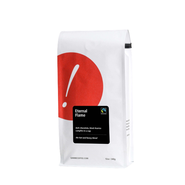 Eternal Flame Fairtrade Dark Roast 2 lb - Coffee Beans for Home and Office Brewing