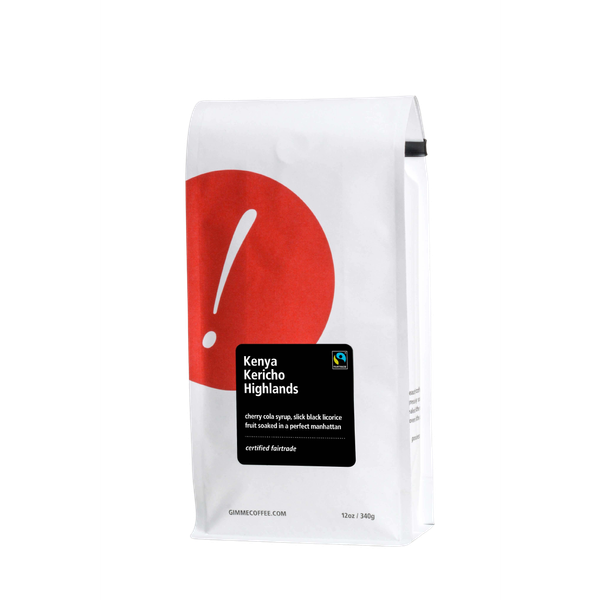 Kenya Kericho Highlands Fairtrade Dark Roast 12 oz - Coffee Beans for Home and Office Brewing