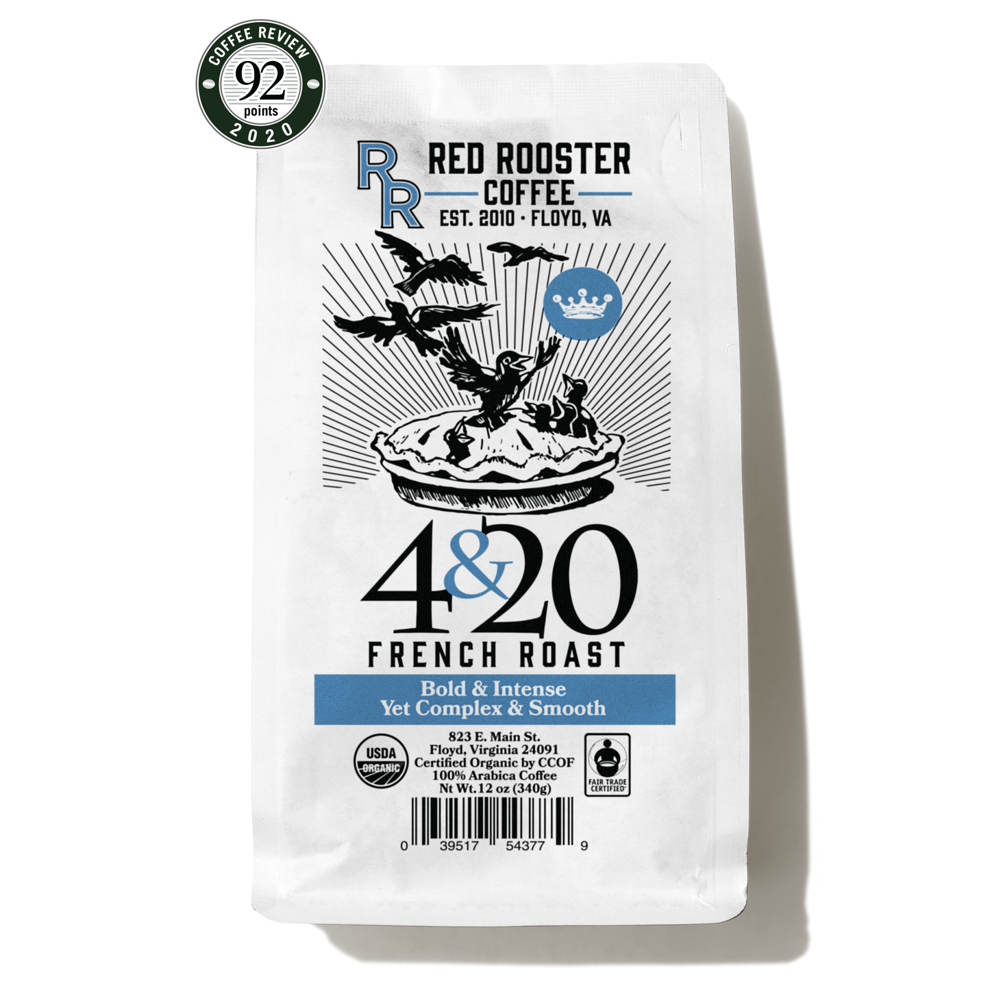Organic 4&20 French Roast - Coffee Beans for Home and Office Brewing