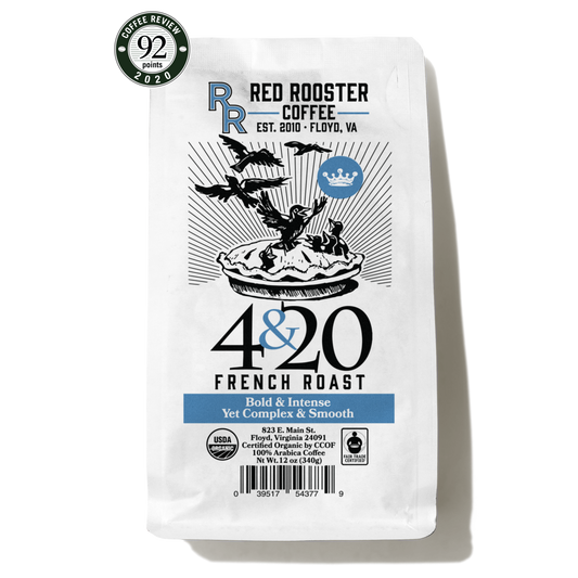 Organic 4&20 French Roast - Coffee Beans for Home and Office Brewing