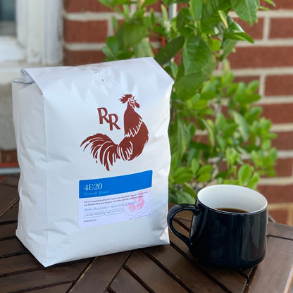 Organic 4&20 French Roast - Coffee Beans for Home and Office Brewing