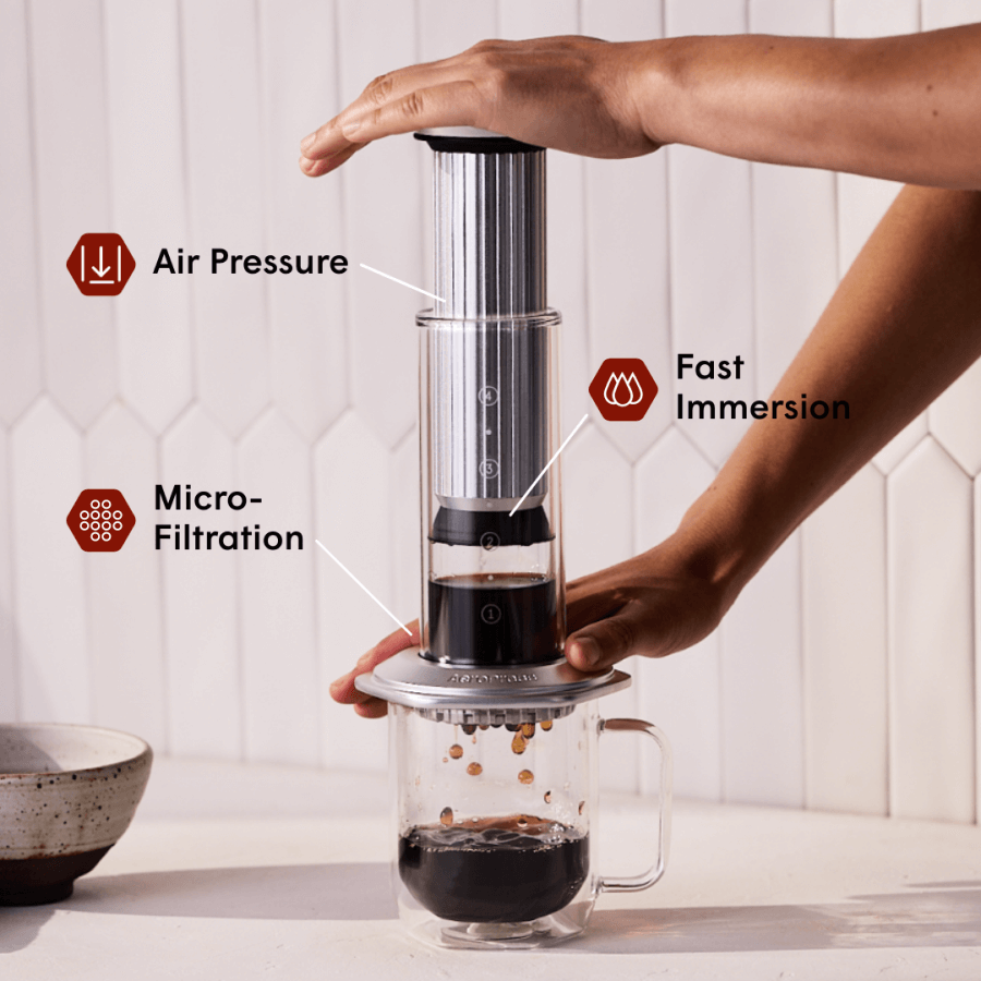 AeroPress Premium 20th Anniversary Bundle - Coffee Preparation Bundle for Flexible Recipes