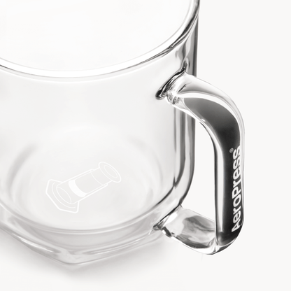 AeroPress Double Wall Glass Coffee Mug - 2 Pack - Drinkware Design for Coffee Routines