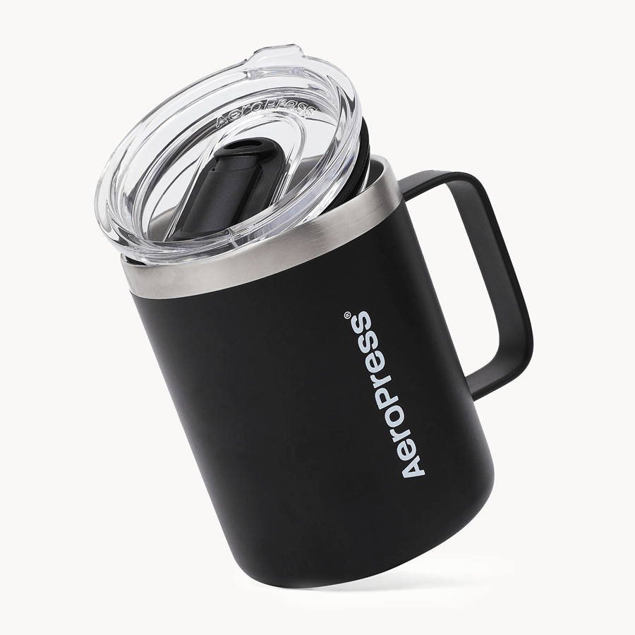 AeroPress Travel Coffee Mug - Stainless Steel - Drinkware Design for Coffee Routines