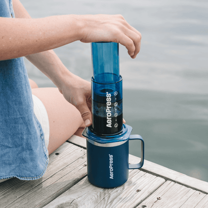 AeroPress Travel Coffee Mug - Stainless Steel - Drinkware Design for Coffee Routines