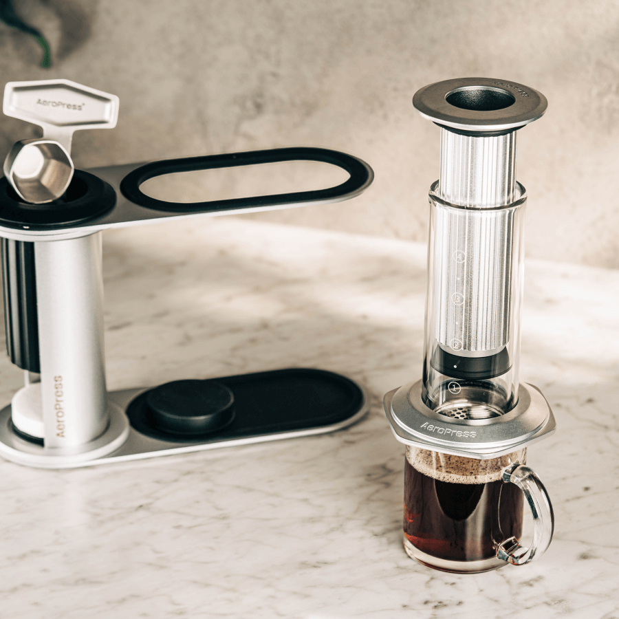 AeroPress Organizer Stand - Stainless Steel - Storage Solution for Brewing Accessories