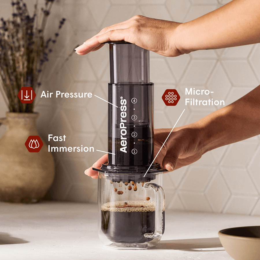 AeroPress Coffee Maker - Clear & Colors - Coffee Maker for Quick Daily Preparation
