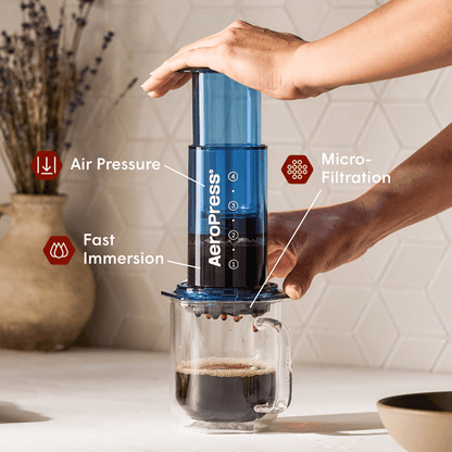 AeroPress Coffee Maker - Clear & Colors - Coffee Maker for Quick Daily Preparation
