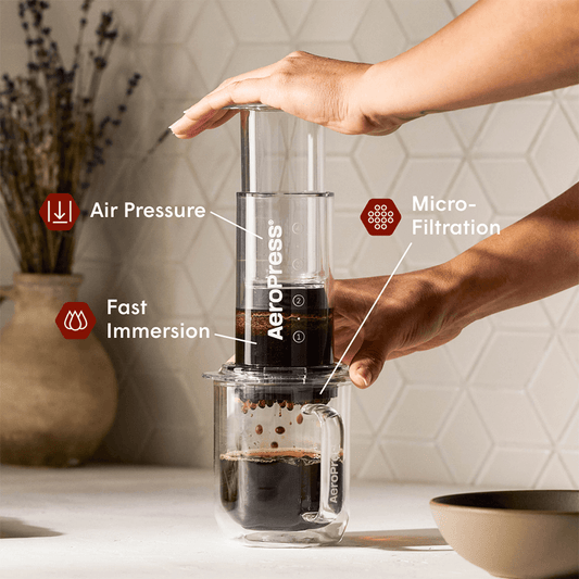 AeroPress Coffee Maker - Clear & Colors - Coffee Maker for Quick Daily Preparation