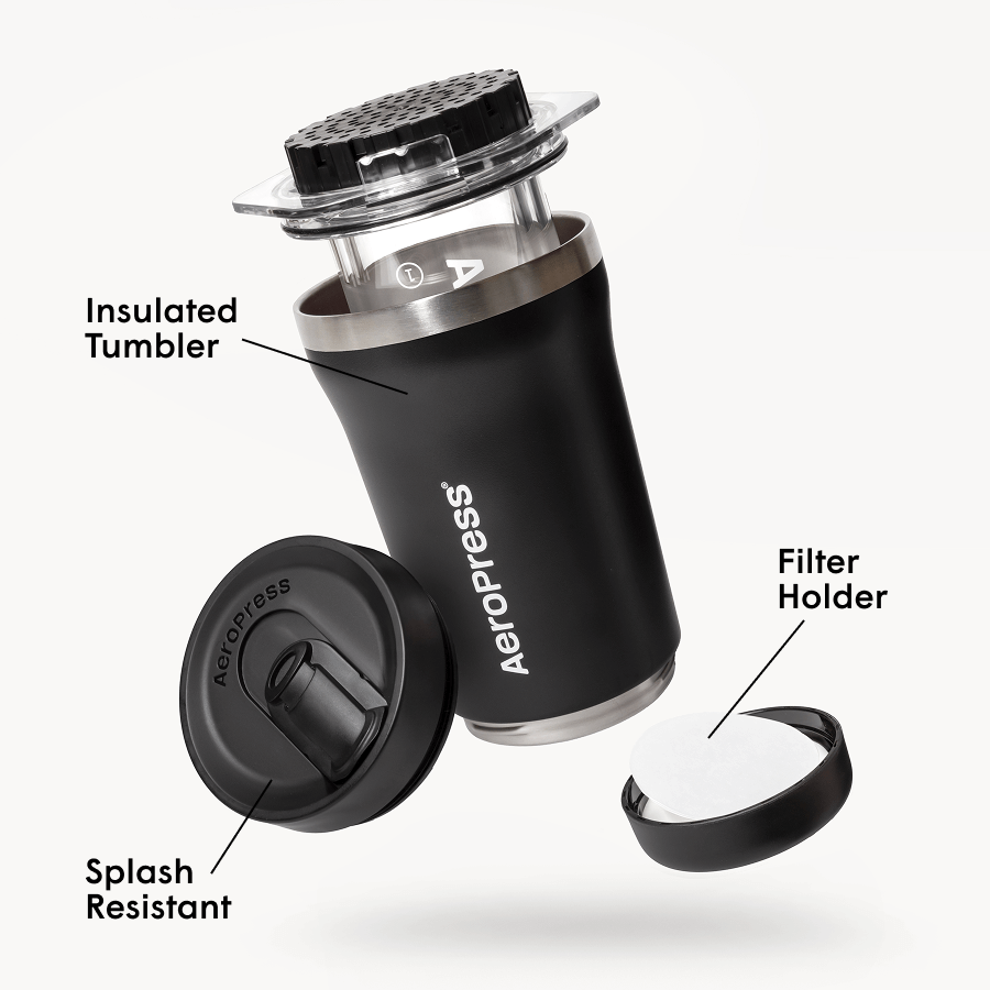 AeroPress Coffee Maker - Go Plus - Coffee Maker for Quick Daily Preparation