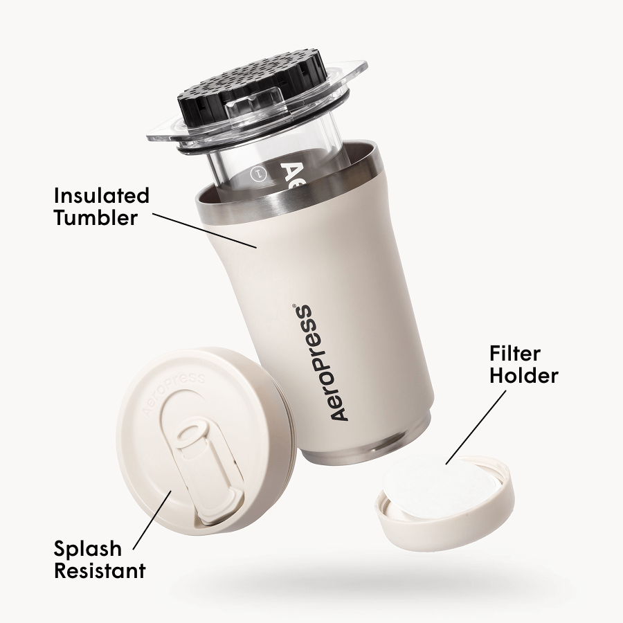 AeroPress Coffee Maker - Go Plus - Coffee Maker for Quick Daily Preparation