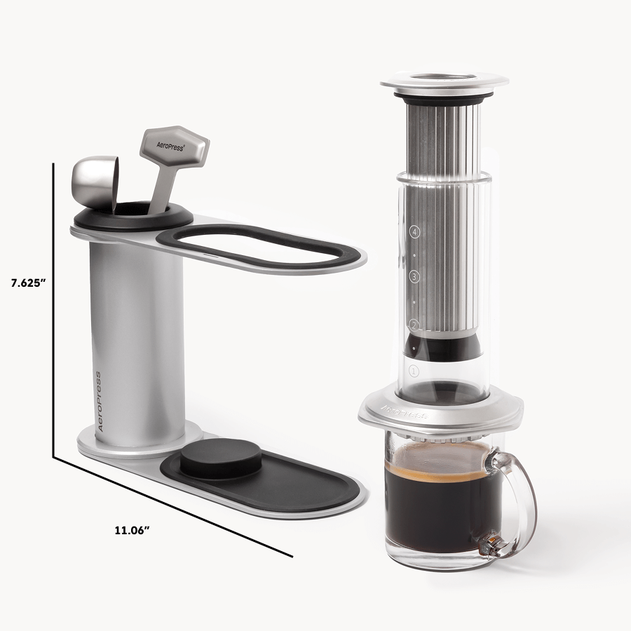 AeroPress Organizer Stand - Stainless Steel - Storage Solution for Brewing Accessories