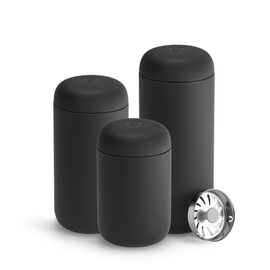 Fellow Carter Move Mug + Splash Guard - Drinkware Design for Coffee Routines