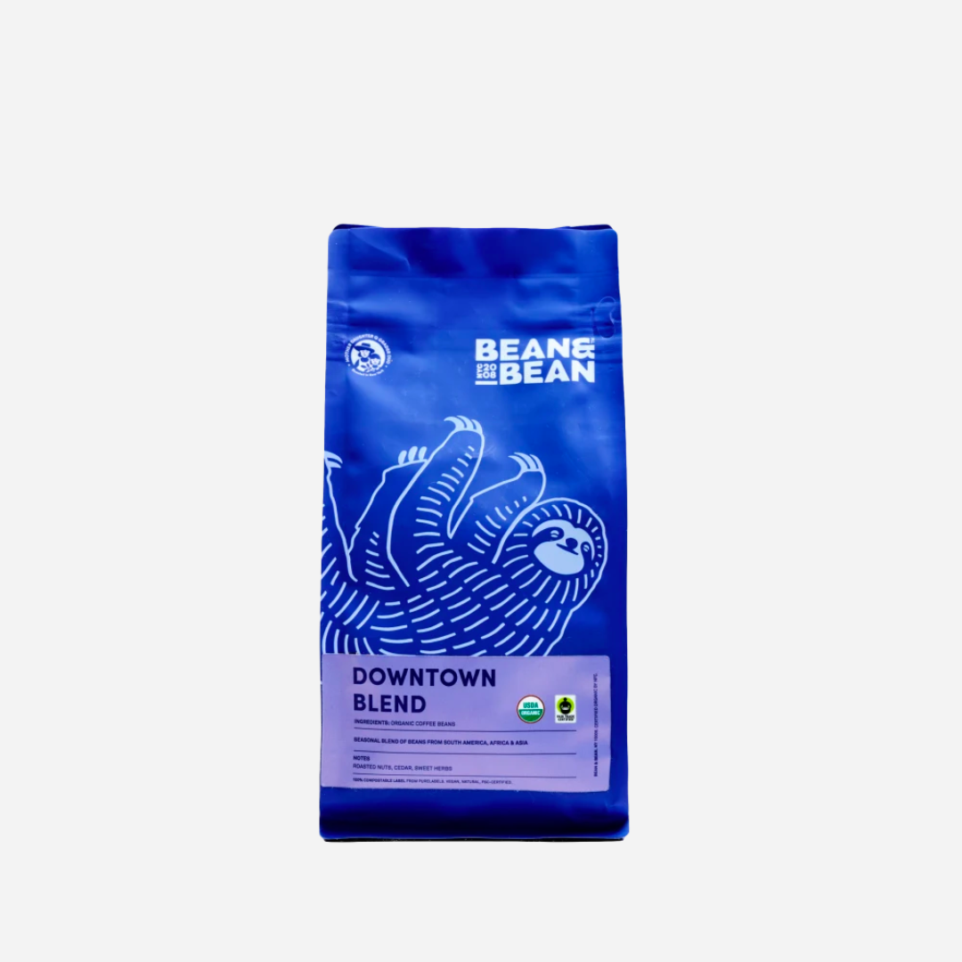 Downtown Blend Organic & Fair Trade - Coffee Beans for Home and Office Brewing