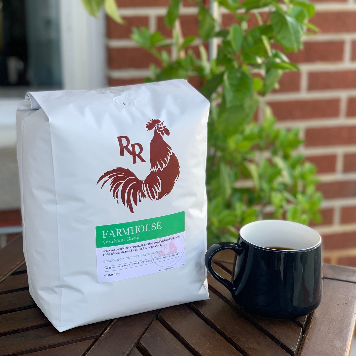 Organic Floyd Farmhouse Breakfast Blend - Coffee Beans for Home and Office Brewing