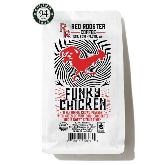 Organic Funky Chicken - Coffee Beans for Home and Office Brewing