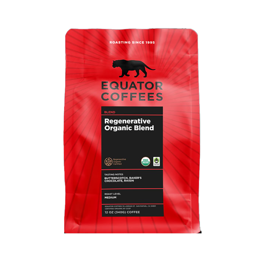 Regenerative Organic Blend 12 oz - Coffee Beans for Home and Office Brewing