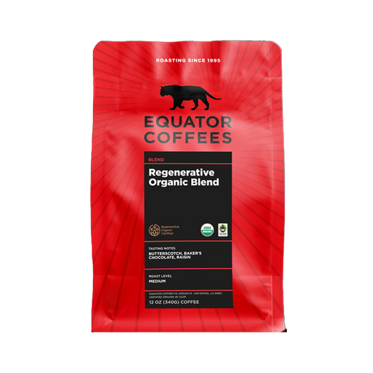 Regenerative Organic Blend 12 oz - Coffee Beans for Home and Office Brewing