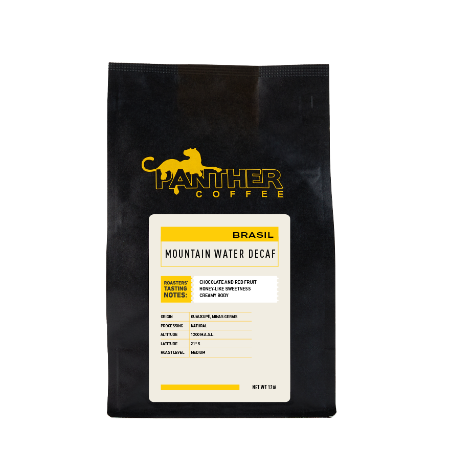 Decaf Mountain Water Brazil 12 oz - Coffee Beans for Home and Office Brewing