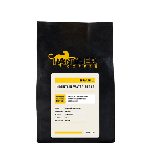 Decaf Mountain Water Brazil 12 oz - Coffee Beans for Home and Office Brewing