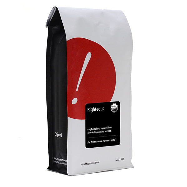 Righteous (Organic) 2 lb - Coffee Beans for Home and Office Brewing