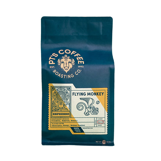 Flying Monkey Espresso 12 oz - Coffee Maker for Quick Daily Preparation