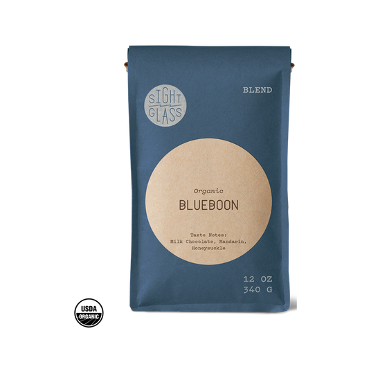 Organic Blueboon 12 oz - Coffee Beans for Home and Office Brewing