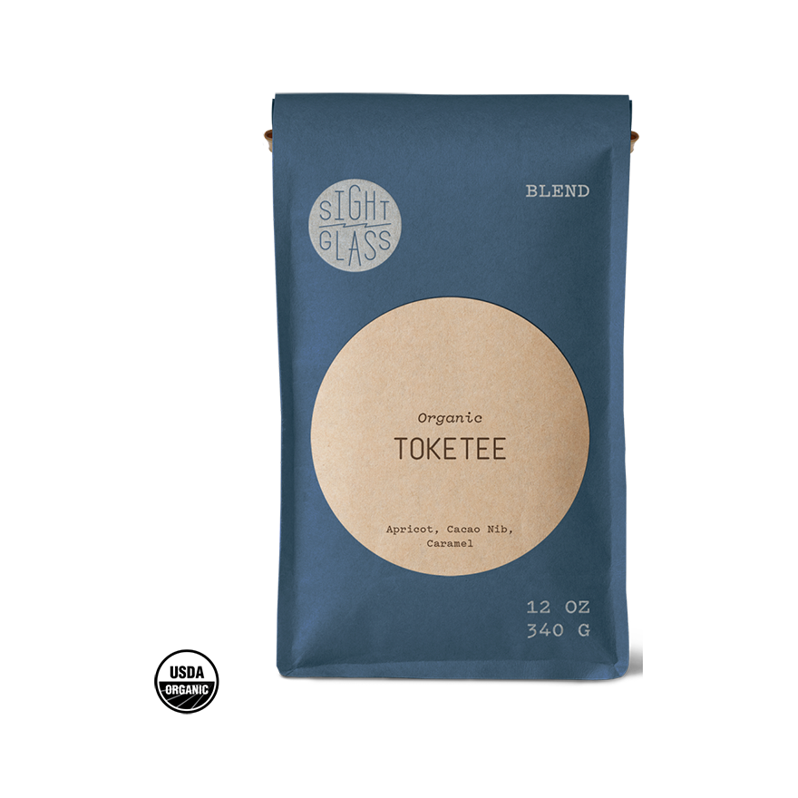 Organic Toketee 12 oz - Coffee Beans for Home and Office Brewing