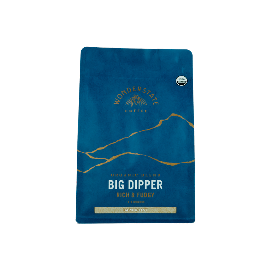 Organic Big Dipper 10.5 oz - Coffee Beans for Home and Office Brewing