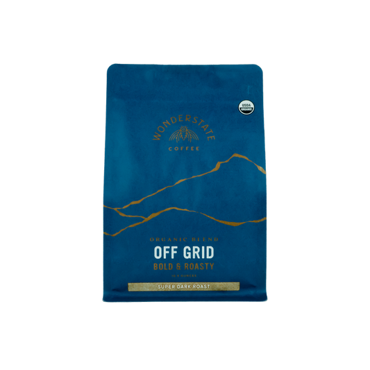 Organic Off Grid Super Dark Roast 1.5 lb - Coffee Beans for Home and Office Brewing