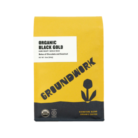 Black Gold 12 oz - Coffee Beans for Home and Office Brewing