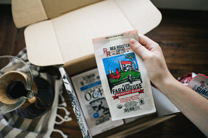 Organic Floyd Farmhouse Breakfast Blend - Coffee Beans for Home and Office Brewing