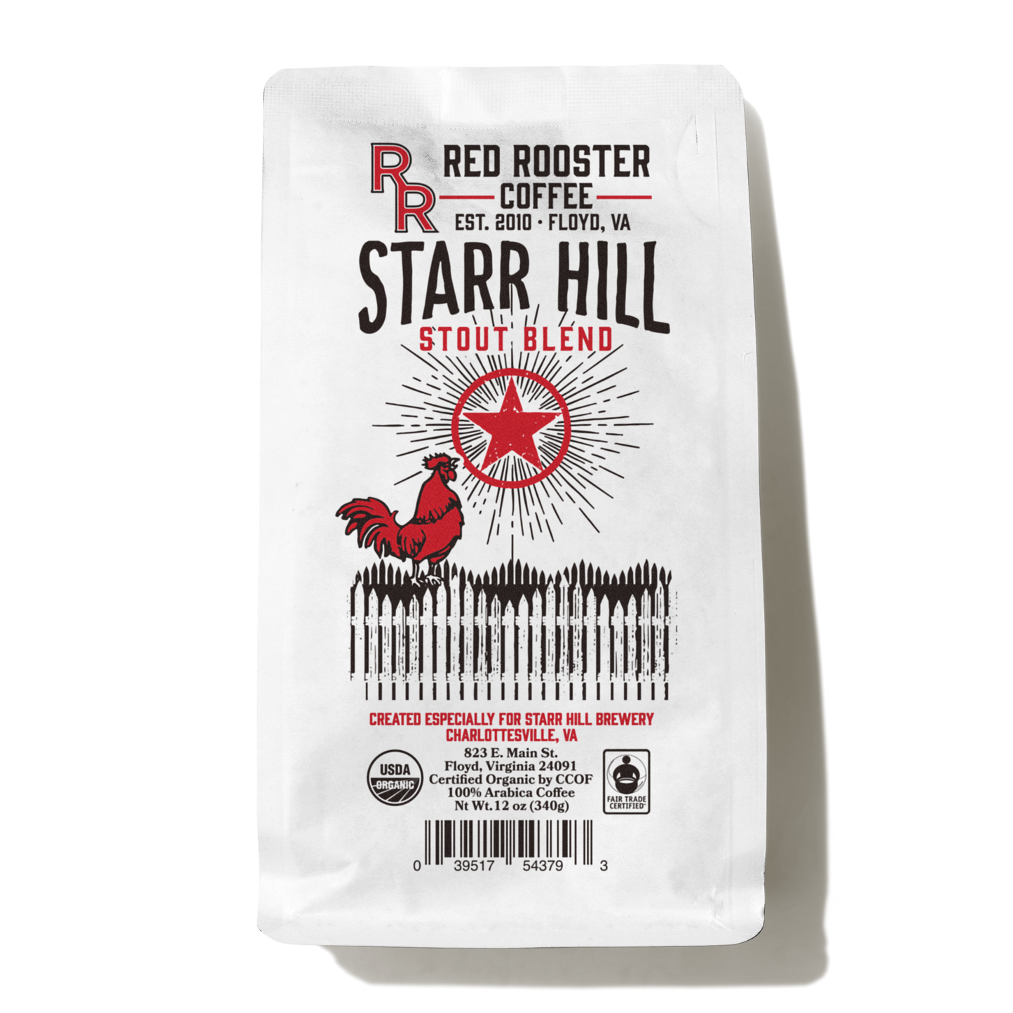 Organic Starr Hill Stout Blend - Coffee Beans for Home and Office Brewing