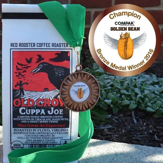 Organic Old Crow Cuppa Joe - Coffee Beans for Home and Office Brewing