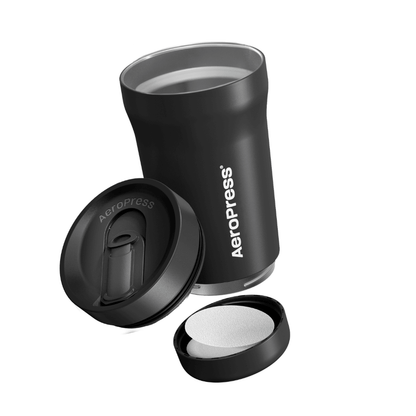 AeroPress Travel Coffee Tumbler - Stainless Steel - Drinkware Design for Coffee Routines