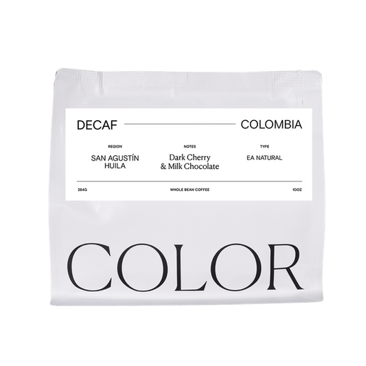 Decaf Colombia San Agustin 10 oz - Coffee Beans for Home and Office Brewing