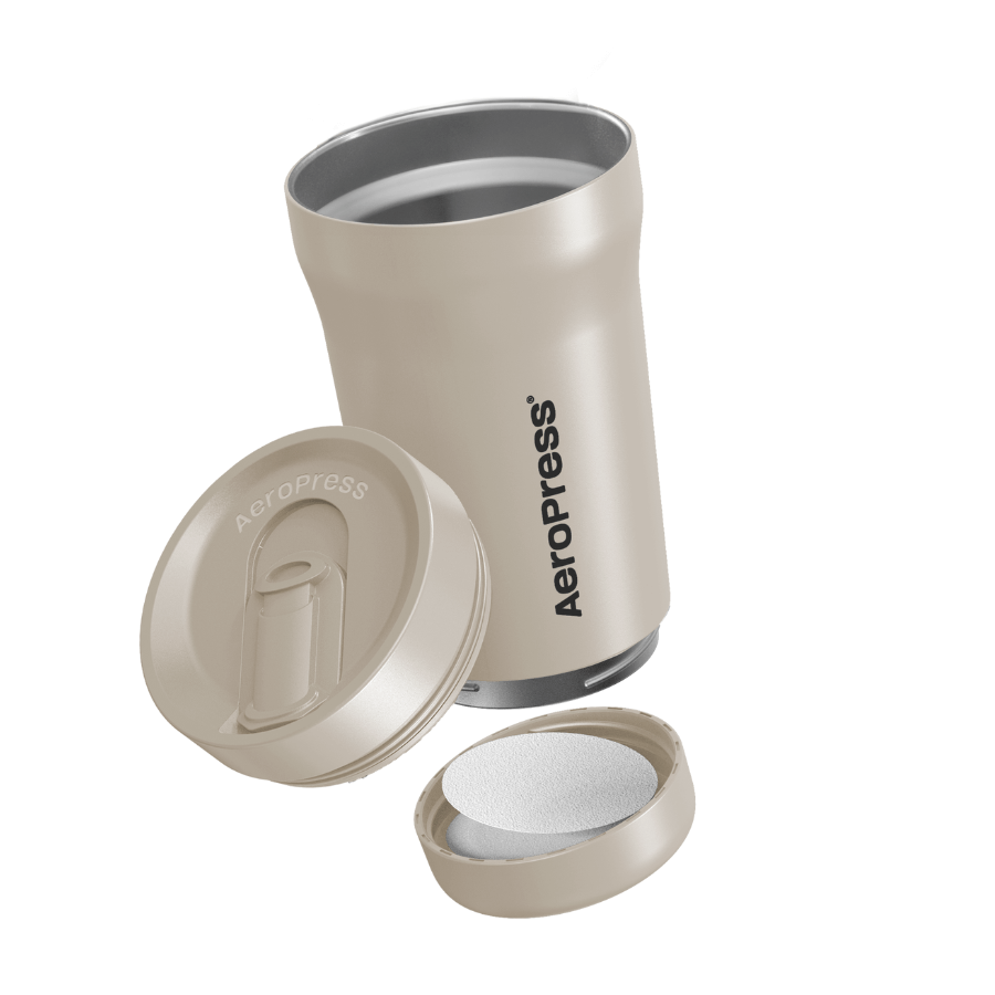 AeroPress Travel Coffee Tumbler - Stainless Steel - Drinkware Design for Coffee Routines