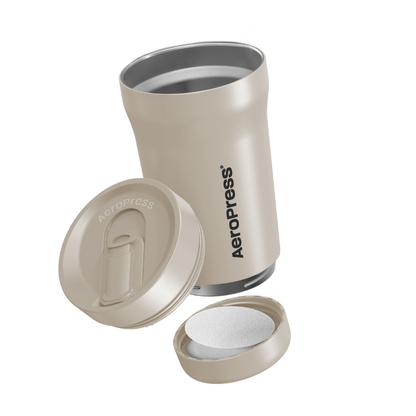 AeroPress Travel Coffee Tumbler - Stainless Steel - Drinkware Design for Coffee Routines