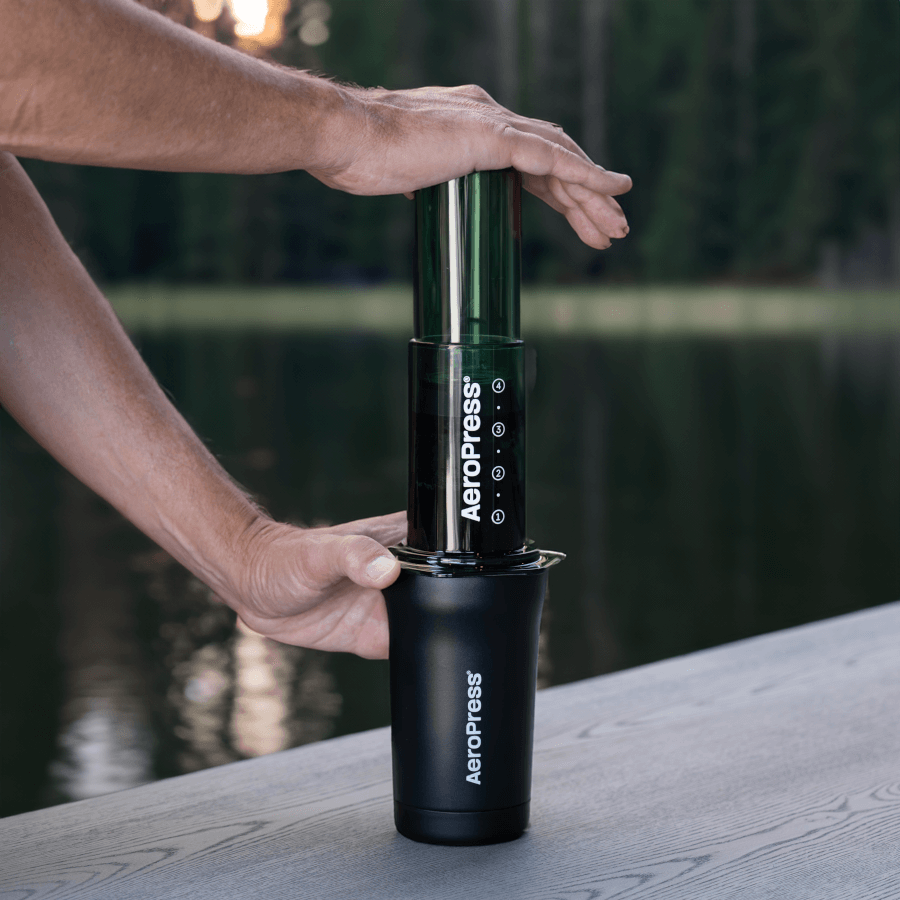 AeroPress Travel Coffee Tumbler - Stainless Steel - Drinkware Design for Coffee Routines