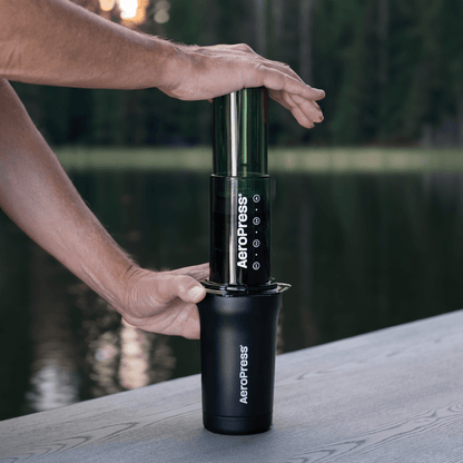 AeroPress Travel Coffee Tumbler - Stainless Steel - Drinkware Design for Coffee Routines