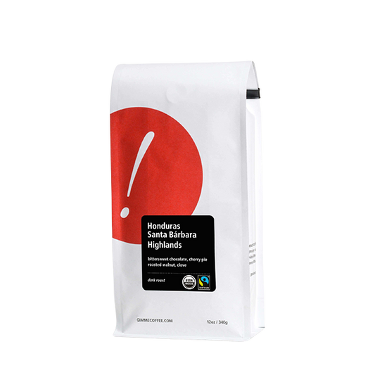 Honduras Santa Barbara Highlands Dark Org FT 12 oz - Coffee Beans for Home and Office Brewing