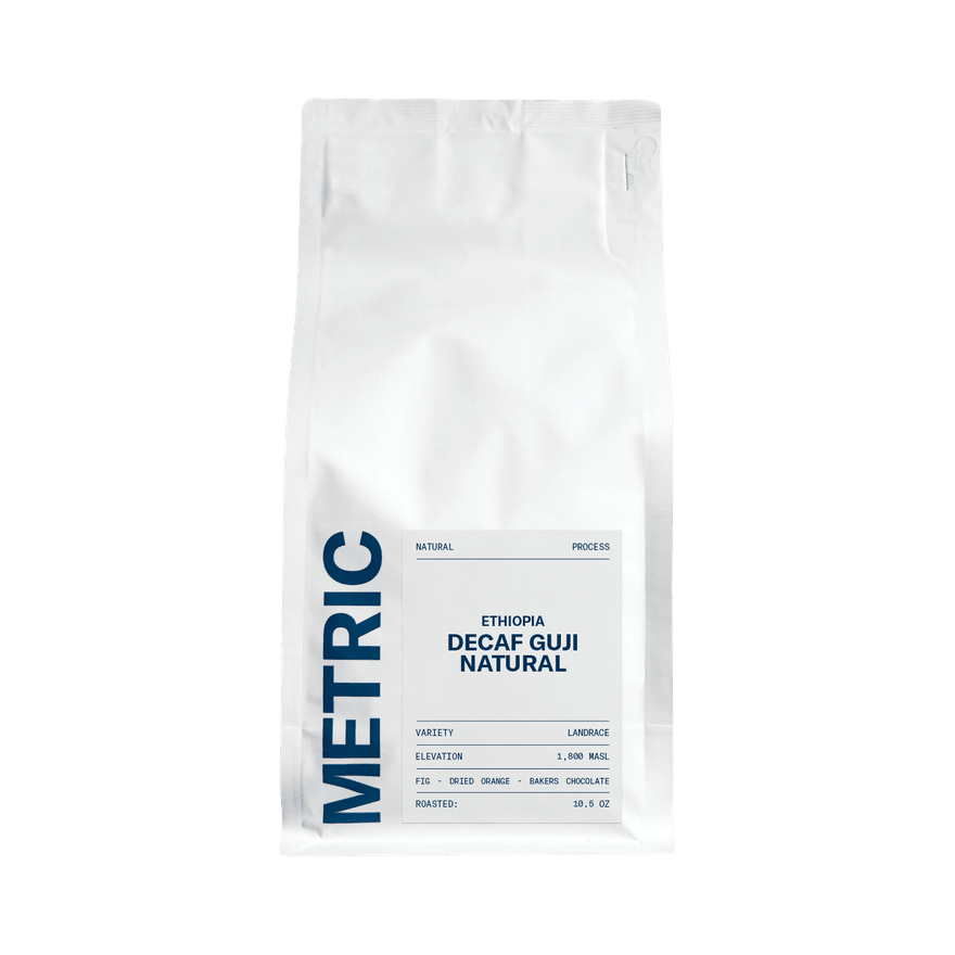 Ethiopia Decaf Guji Natural 10.5 oz - Coffee Beans for Home and Office Brewing