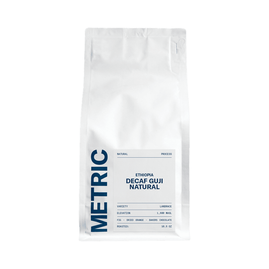 Ethiopia Decaf Guji Natural 10.5 oz - Coffee Beans for Home and Office Brewing