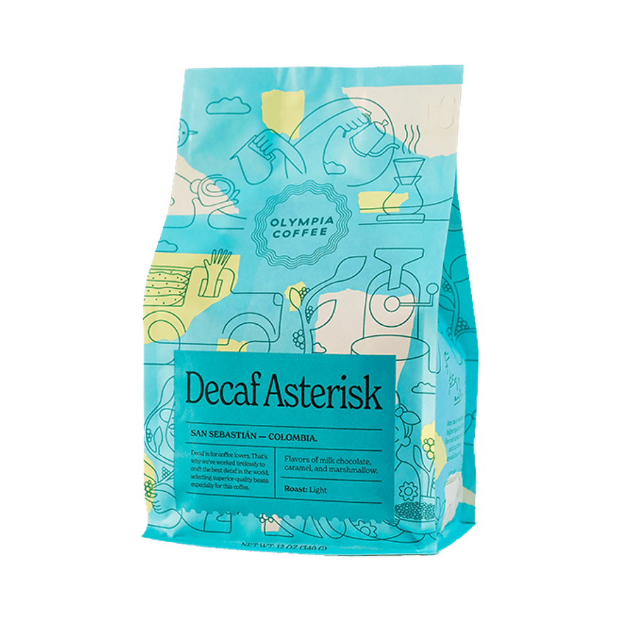 Decaf Asterisk 2 lb - Coffee Beans for Home and Office Brewing