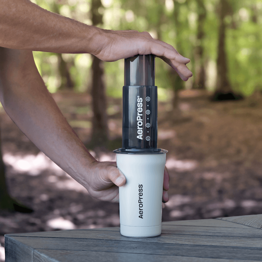 AeroPress Travel Coffee Tumbler - Stainless Steel - Drinkware Design for Coffee Routines